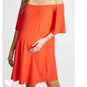 SUSANNA MONACO off shoulder maternity dress